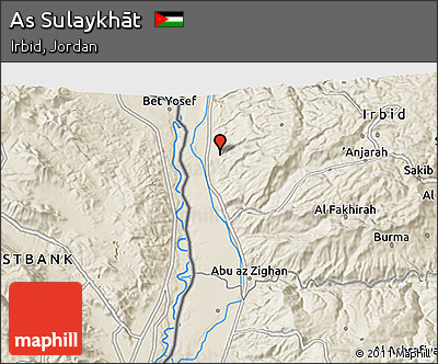 Shaded Relief 3D Map of As Sulaykhāt