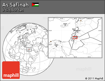 Blank Location Map of As Safīnah