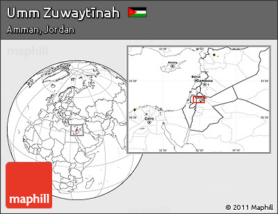 Blank Location Map of Umm Zuwaytīnah