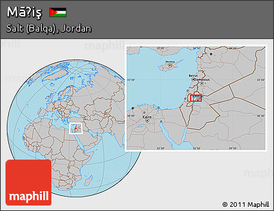 Gray Location Map of Māḩiş