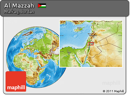 Physical Location Map of Al Mazzah