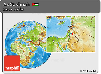 Physical Location Map of As Sukhnah