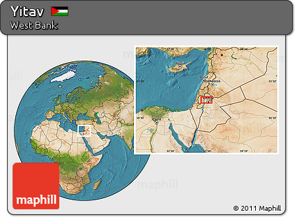Satellite Location Map of Yitav