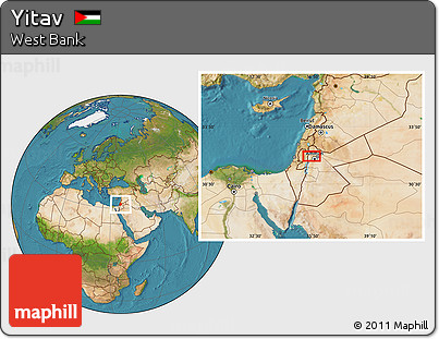 Satellite Location Map of Yitav