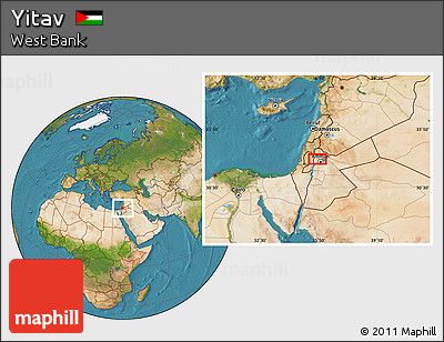 Satellite Location Map of Yitav