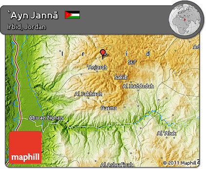 Physical Map of `Ayn Jannā