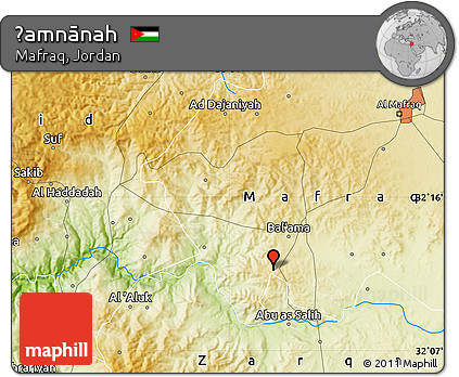Physical Map of Ḩamnānah