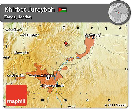 Physical Map of Khirbat Juraybah