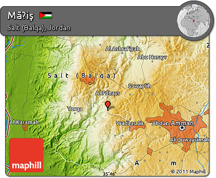 Physical Map of Māḩiş