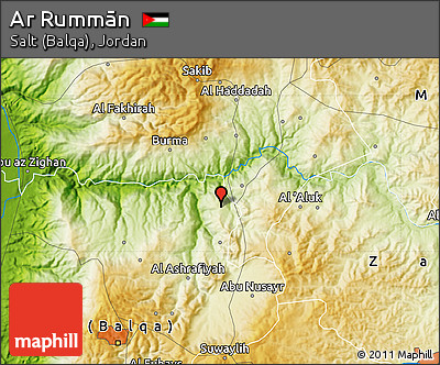Physical Map of Ar Rummān
