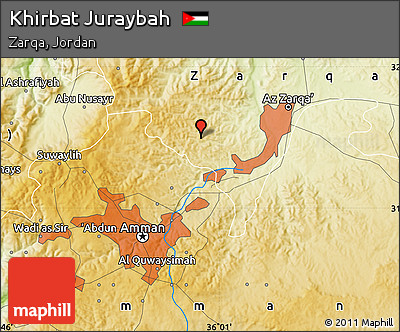 Physical Map of Khirbat Juraybah
