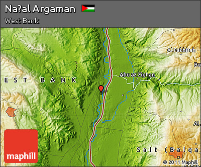 Physical Map of Naẖal Argaman
