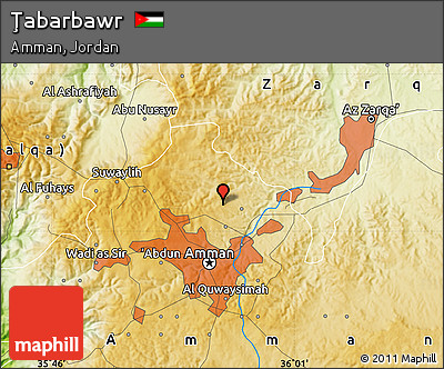Physical Map of Ţabarbawr