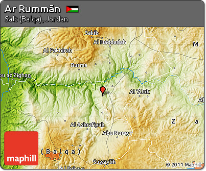 Physical Map of Ar Rummān