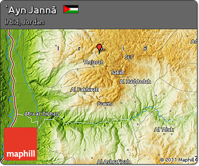 Physical Map of `Ayn Jannā