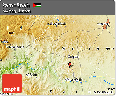 Physical Map of Ḩamnānah