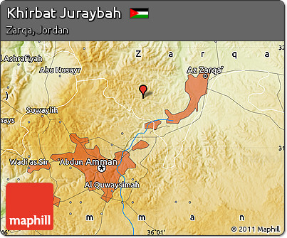 Physical Map of Khirbat Juraybah