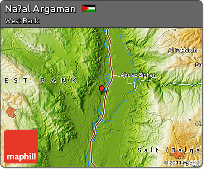 Physical Map of Naẖal Argaman