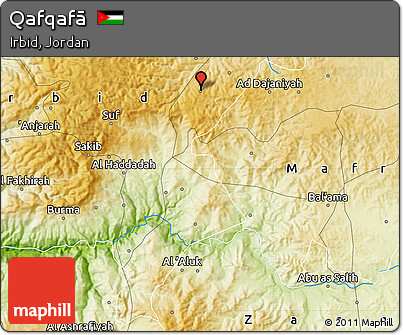 Physical Map of Qafqafā