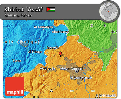 Political Map of Khirbat `Assāf