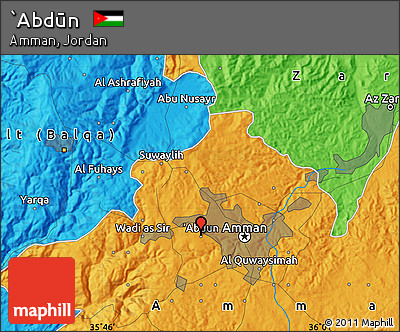 Political Map of `Abdūn