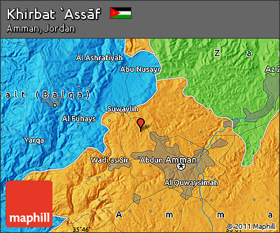 Political Map of Khirbat `Assāf