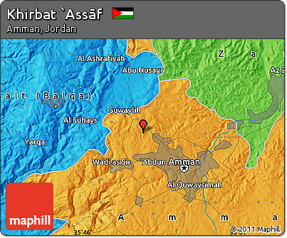 Political Map of Khirbat `Assāf