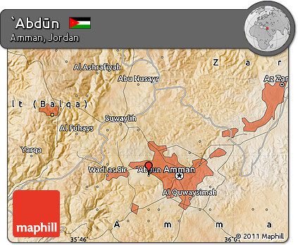 Satellite Map of `Abdūn