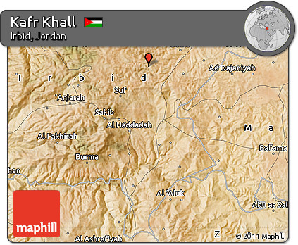 Satellite Map of Kafr Khall
