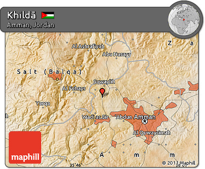 Satellite Map of Khildā
