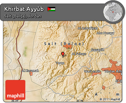 Satellite Map of Khirbat Ayyūb