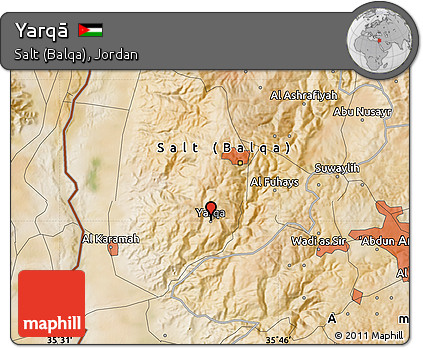 Satellite Map of Yarqā