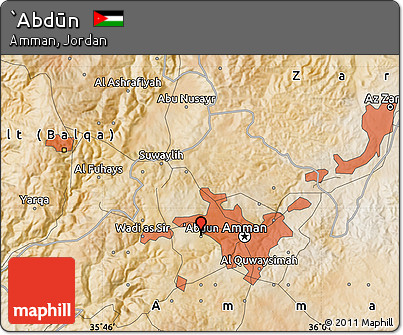 Satellite Map of `Abdūn