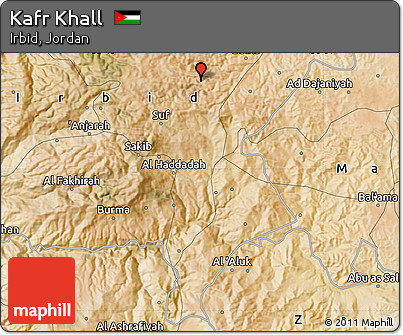 Satellite Map of Kafr Khall