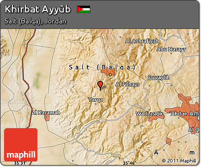 Satellite Map of Khirbat Ayyūb