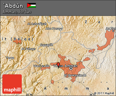 Satellite Map of `Abdūn