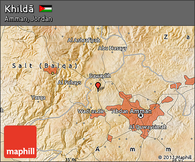 Satellite Map of Khildā