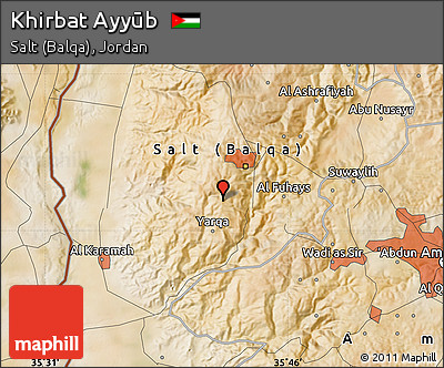 Satellite Map of Khirbat Ayyūb