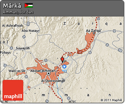 Shaded Relief Map of Mārkā