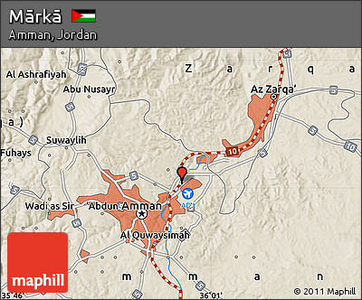 Shaded Relief Map of Mārkā