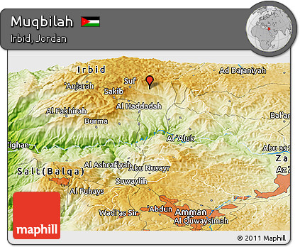Physical Panoramic Map of Muqbilah