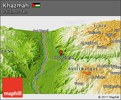 Physical Panoramic Map of Khazmah