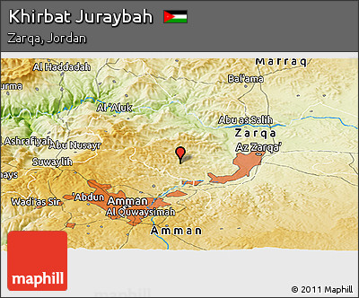Physical Panoramic Map of Khirbat Juraybah