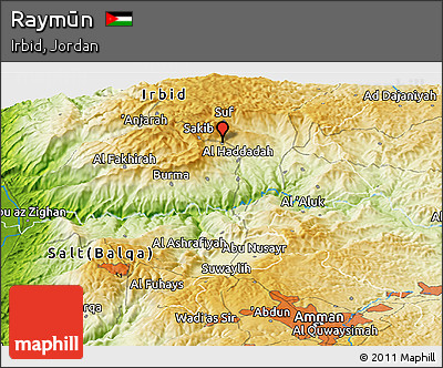 Physical Panoramic Map of Raymūn