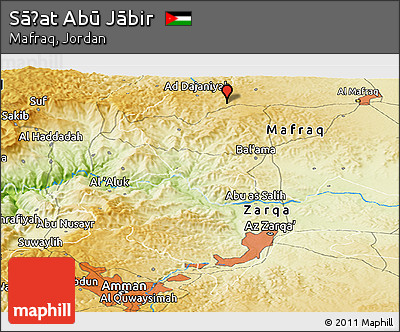 Physical Panoramic Map of Sāḩat Abū Jābir