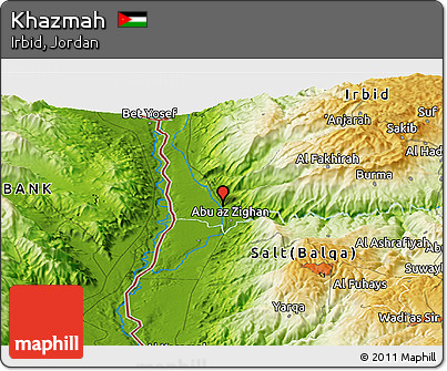 Physical Panoramic Map of Khazmah