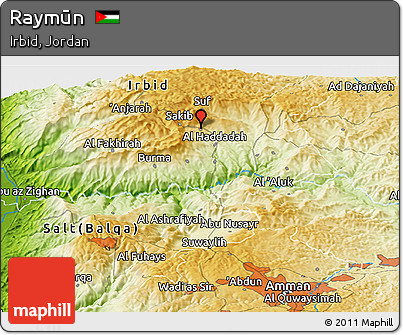 Physical Panoramic Map of Raymūn
