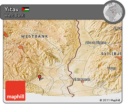 Satellite Panoramic Map of Yitav
