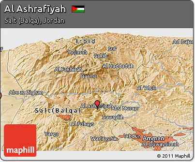 Satellite Panoramic Map of Al Ashrafīyah