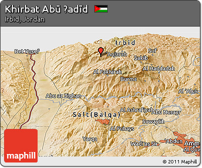 Satellite Panoramic Map of Khirbat Abū Ḩadīd